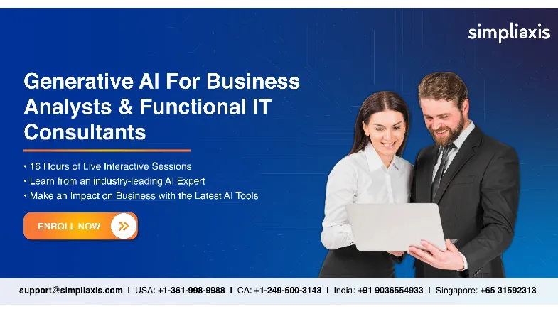 Generative AI for Business Analysts  Functional IT Consultants Training in India 