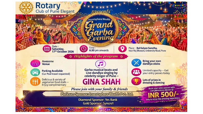 Rotary Club of Pune Elegant presents Investsphere Grand Garba Evening
